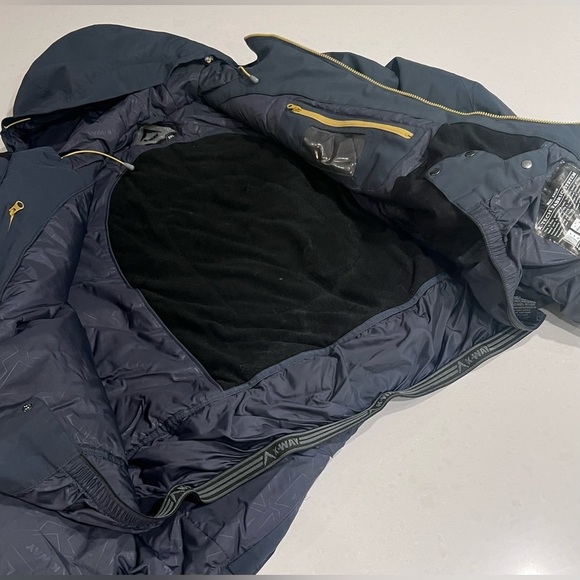 Kway Men's Ski jacket dark Gray coat 2xl - Picture 5 of 7